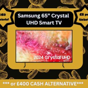 Win a Samsung 65” Crystal UHD 4K Smart TV (2024)